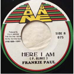 Frankie Paul Here I Am USED VINYL 7INCH 45 RPM