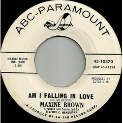 Maxine Brown Am I Falling In Love USED VINYL 7INCH SINGLE 45 RPM PROMO