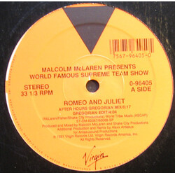 Malcolm McLaren / World's Famous Supreme Team Romeo And Juliet USED VINYL 12INCH