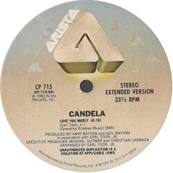 Candela Love You Madly USED VINYL 12INCH 33 S RPM