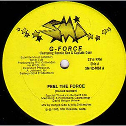 G-Force (21) / Ronnie Gee / Captain Cee Feel The Force USED VINYL 12INCH 33 S RPM