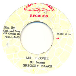 Gregory Isaacs Mr. Brown USED VINYL 7INCH 45 RPM