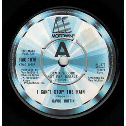 David Ruffin I Can't Stop The Rain USED VINYL 7INCH 45 RPM SINGLE PROMO