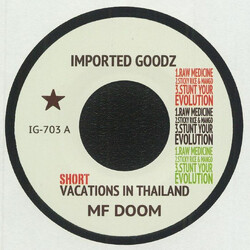 MF Doom Short Vacations In Thailand USED VINYL 7INCH 45 RPM LIMITED EDITION UNOFFICIAL RELEASE