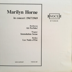 Marilyn Horne In Concert 1967/1969 Vinyl LP USED