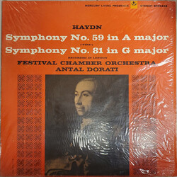 Joseph Haydn / Festival Chamber Orchestra / Antal Dorati Symphony No. 59 In A Major ("Fire") / Symphony No. 81 In G Major Vinyl LP USED