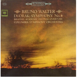 Antonín Dvořák / Johannes Brahms / Bruno Walter / Columbia Symphony Orchestra Symphony No. 4 / Academic Festival Overture Vinyl LP USED