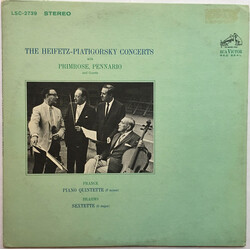 Jascha Heifetz / Gregor Piatigorsky / William Primrose / Leonard Pennario / César Franck / Johannes Brahms Piano Quintet · Sextette Vinyl LP USED