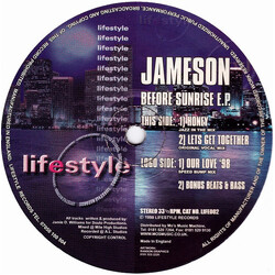 Jameson Before Sunrise E.P. USED VINYL 12INCH 33 S RPM EP