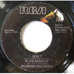 Elvis Presley / The Jordanaires Don't USED VINYL 7INCH 45 RPM REISSUE
