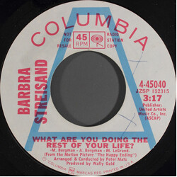 Barbra Streisand What Are You Doing The Rest Of Your Life USED VINYL 7INCH 45 RPM SINGLE PROMO