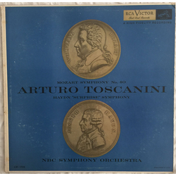 Wolfgang Amadeus Mozart / Joseph Haydn / Arturo Toscanini / NBC Symphony Orchestra Symphony No. 40 / "Surprise" Symphony Vinyl LP USED