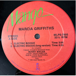 Marcia Griffiths Electric Boogie USED VINYL 12INCH 33 S RPM