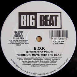 B.O.P. Come On, Move With The Beat USED VINYL 12INCH 33 S RPM