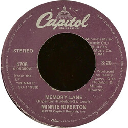 Minnie Riperton Memory Lane / I'm A Woman USED VINYL 7INCH 45 RPM