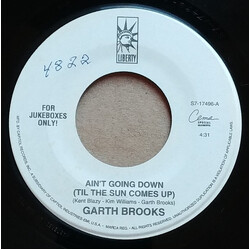 Garth Brooks Ain't Going Down (Til The Sun Comes Up) USED VINYL 7INCH 45 RPM SINGLE JUKEBOX