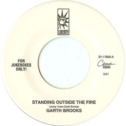 Garth Brooks Standing Outside The Fire USED VINYL 7INCH 45 RPM SINGLE JUKEBOX
