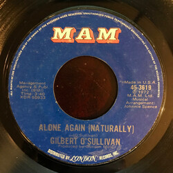 Gilbert O'Sullivan Alone Again (Naturally) Vinyl USED