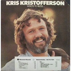 Kris Kristofferson Who's To Bless And Who's To Blame Vinyl LP USED