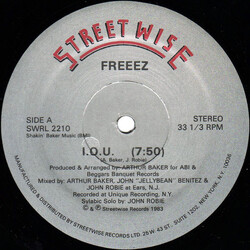 Freeez I.O.U. USED VINYL 12INCH 33 S RPM