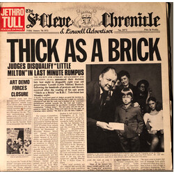 Jethro Tull Thick As A Brick Vinyl LP USED