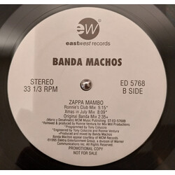 Banda Machos Zappa Mambo USED VINYL 12INCH PROMO 33 S RPM