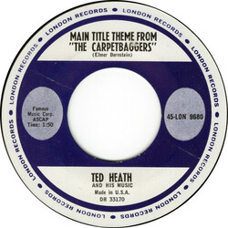 Ted Heath And His Music Main Title Theme From "The Carpetbaggers" Vinyl 7" USED
