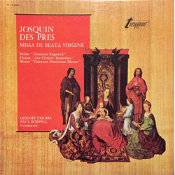 Josquin Des Prés / Dessoff Choirs / Paul Boepple Missa De Beata Virgine Vinyl LP USED