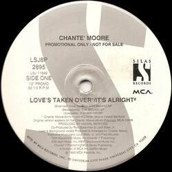 Chanté Moore Love's Taken Over / It's Alright USED VINYL 12INCH 33 S RPM PROMO