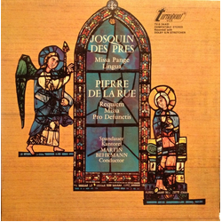 Josquin Des Prés / Pierre de la Rue Missa Pange Lingua / Requiem Missa Pro Defunctis Vinyl LP USED