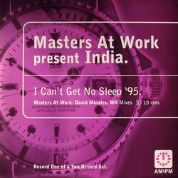 Masters At Work / India I Can't Get No Sleep '95 (Masters At Work / David Morales / MK Mixes) USED VINYL 12INCH 33 S RPM