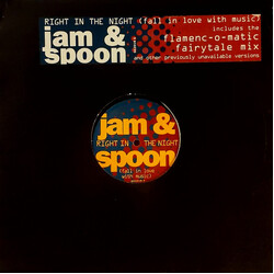 Jam & Spoon Right In The Night (Fall In Love With Music) USED VINYL 12INCH 33 S RPM SINGLE