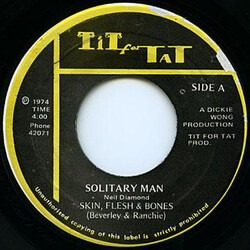 Skin, Flesh & Bones Solitary Man USED VINYL 7INCH 45 RPM