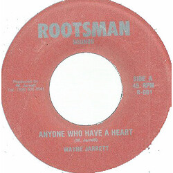 Wayne Jarrett Anyone Who Have A Heart USED VINYL 7INCH 45 RPM