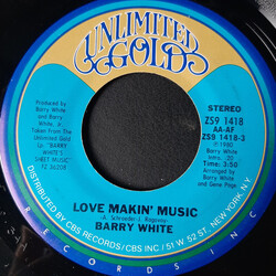 Barry White Love Makin' Music USED VINYL 7INCH 45 RPM SINGLE STYRENE STEREO