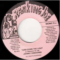 Johnny Osbourne Turn Down The Light USED VINYL 7INCH 45 RPM