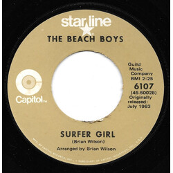 The Beach Boys Surfer Girl / Little Deuce Coupe USED VINYL 7INCH 45 RPM SINGLE REISSUE