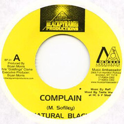 Natural Black / Singer J Complain / First Real Love USED VINYL 7INCH 45 RPM