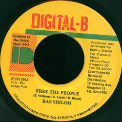 Ras Shiloh Free The People USED VINYL 7INCH 45 RPM