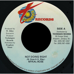 Michael Rose Not Doing Right USED VINYL 7INCH 45 RPM