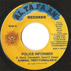 Admiral Tibet / Turbulence (4) Police Informer USED VINYL 7INCH 45 RPM