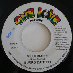Burro Banton Millionaire USED VINYL 7INCH 45 RPM