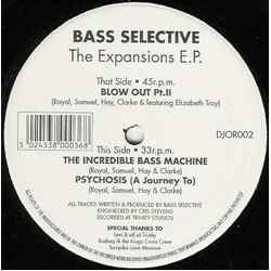 Bass Selective The Expansions E.P. USED VINYL 12INCH 33 S RPM 45 RPM EP