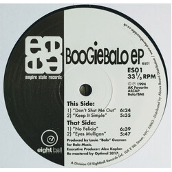 Louie "Balo" Guzman Boogiebalo EP USED VINYL 12INCH 33 S RPM EP REISSUE REMASTERED