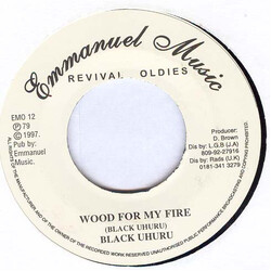 Black Uhuru Wood For My Fire USED VINYL 7INCH 45 RPM REISSUE