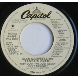Glen Campbell / Tanya Tucker Why Don't We Just Sleep On It Tonight USED VINYL 7INCH 45 RPM SINGLE PROMO