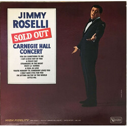 Jimmy Roselli Sold Out Carnegie Hall Concert Vinyl LP USED