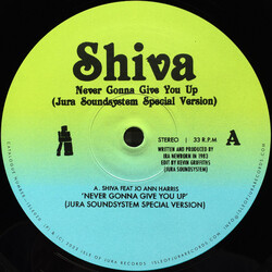 Shiva (17) Never Gonna Give You Up (Jura Soundsystem Special Version) USED VINYL 12INCH 33 S RPM SINGLE SIDED LIMITED EDITION