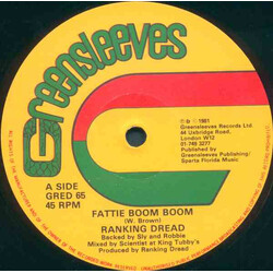 Ranking Dread Fattie Boom Boom USED VINYL 12INCH 45 RPM