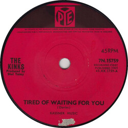 The Kinks Tired Of Waiting For You USED VINYL 7INCH 45 RPM SINGLE